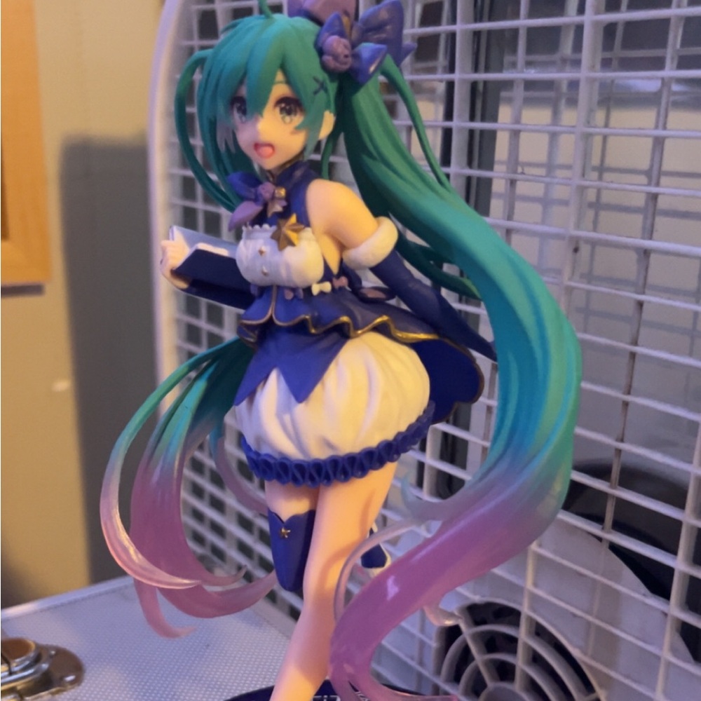 Colorful Anime Figure with Gradient Hair